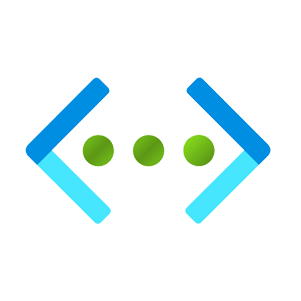 A blue and green icon featuring two angled brackets enclosing three green dots; the design represents Microsoft Azure Load Testing or cloud-based automation and integration tools.