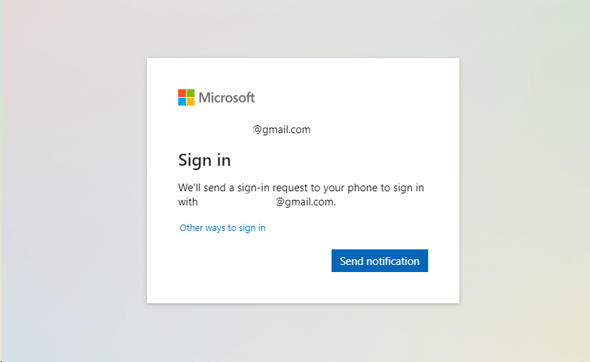 office 365 login - step 2