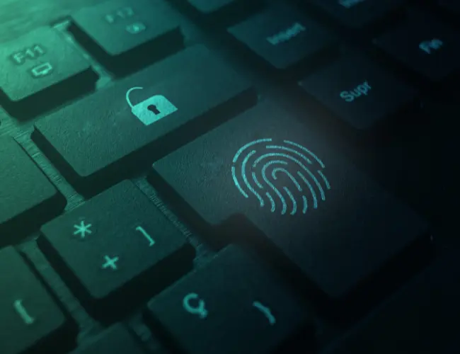 Representation of security layers in a keyboard.