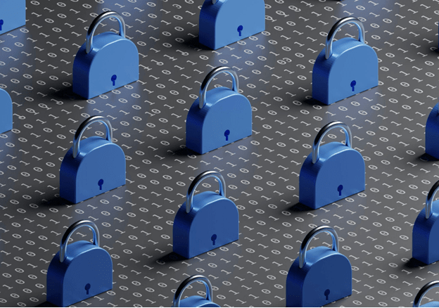 Padlocks symbolize zero trust security, where every access point is treated as potentially hostile