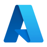 Stylized capital letter A formed from a folded ribbon shape; gradient shades of blue transitioning from dark navy at the base to light cyan at the top; minimalist design on a light gray background representing a modern tech or cloud-based brand logo.